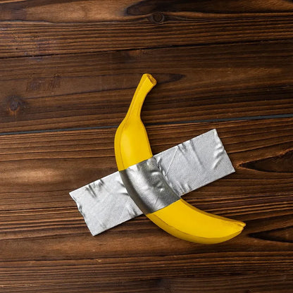 Resin Tape Banana Sculpture Wall Decoration Contemporary Art Modern Living Room Home Interior Decor Object Kitchen Bathroom Gift