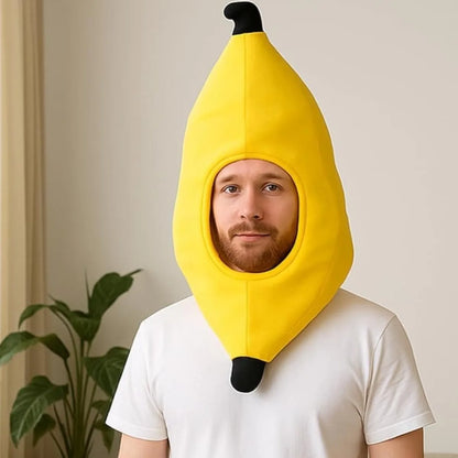 A fun banana hat, a photo prop and costume for themed parties, suitable for role-playing costumes and headgear at themed parties