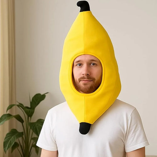 A fun banana hat, a photo prop and costume for themed parties, suitable for role-playing costumes and headgear at themed parties