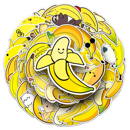 10/30/50 Cartoon Cute Banana Graffiti Decorations Decals DIY Laptop Luggage Skateboard Phone Cartoon Book Bike Toy Gift Stickers