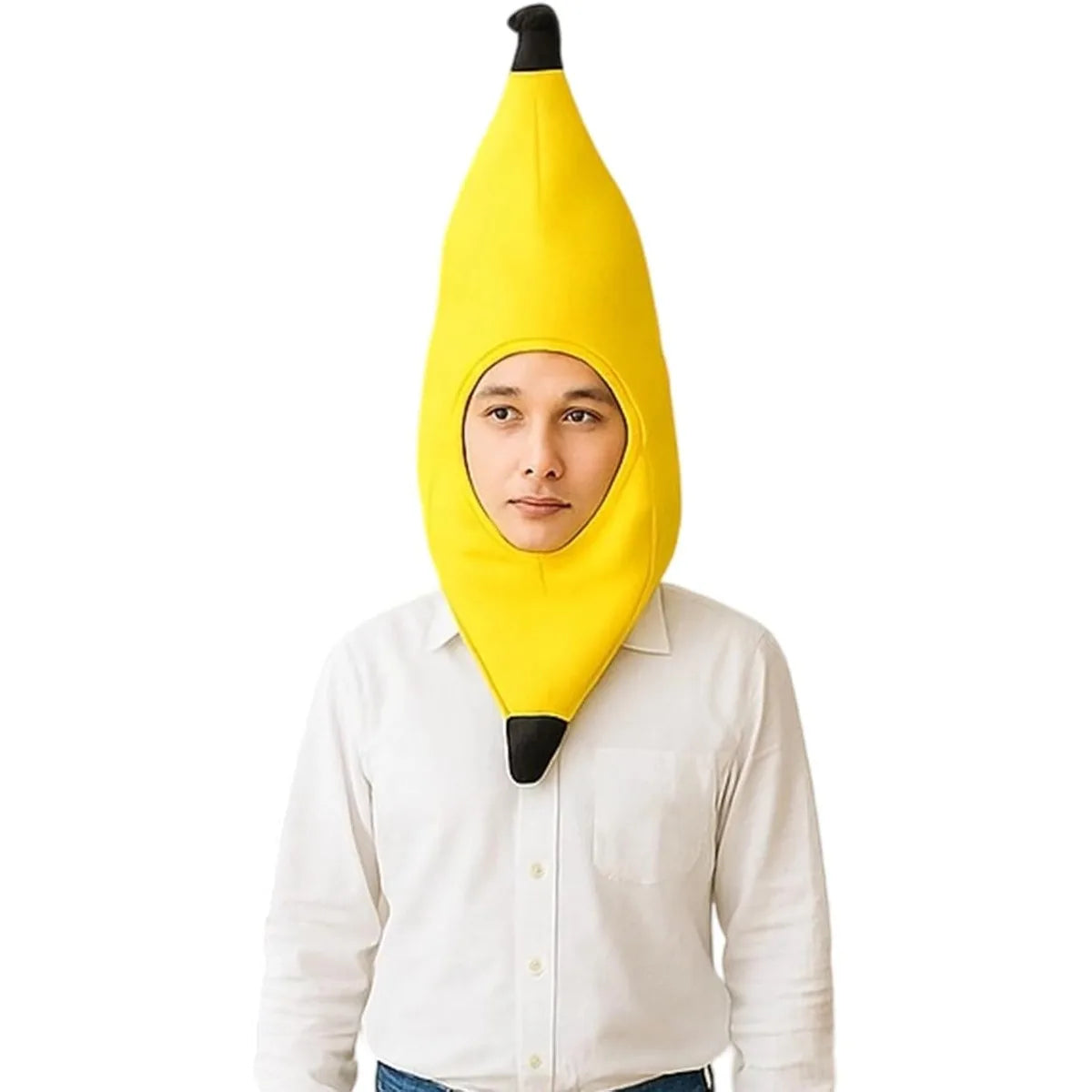 A fun banana hat, a photo prop and costume for themed parties, suitable for role-playing costumes and headgear at themed parties