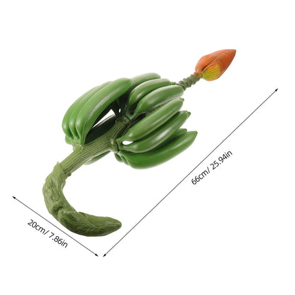 Artificial Banana Bunch Realistic Fruit Simulation Banana Cluster Decorative Home Display Photography Prop for Kitchen Decor
