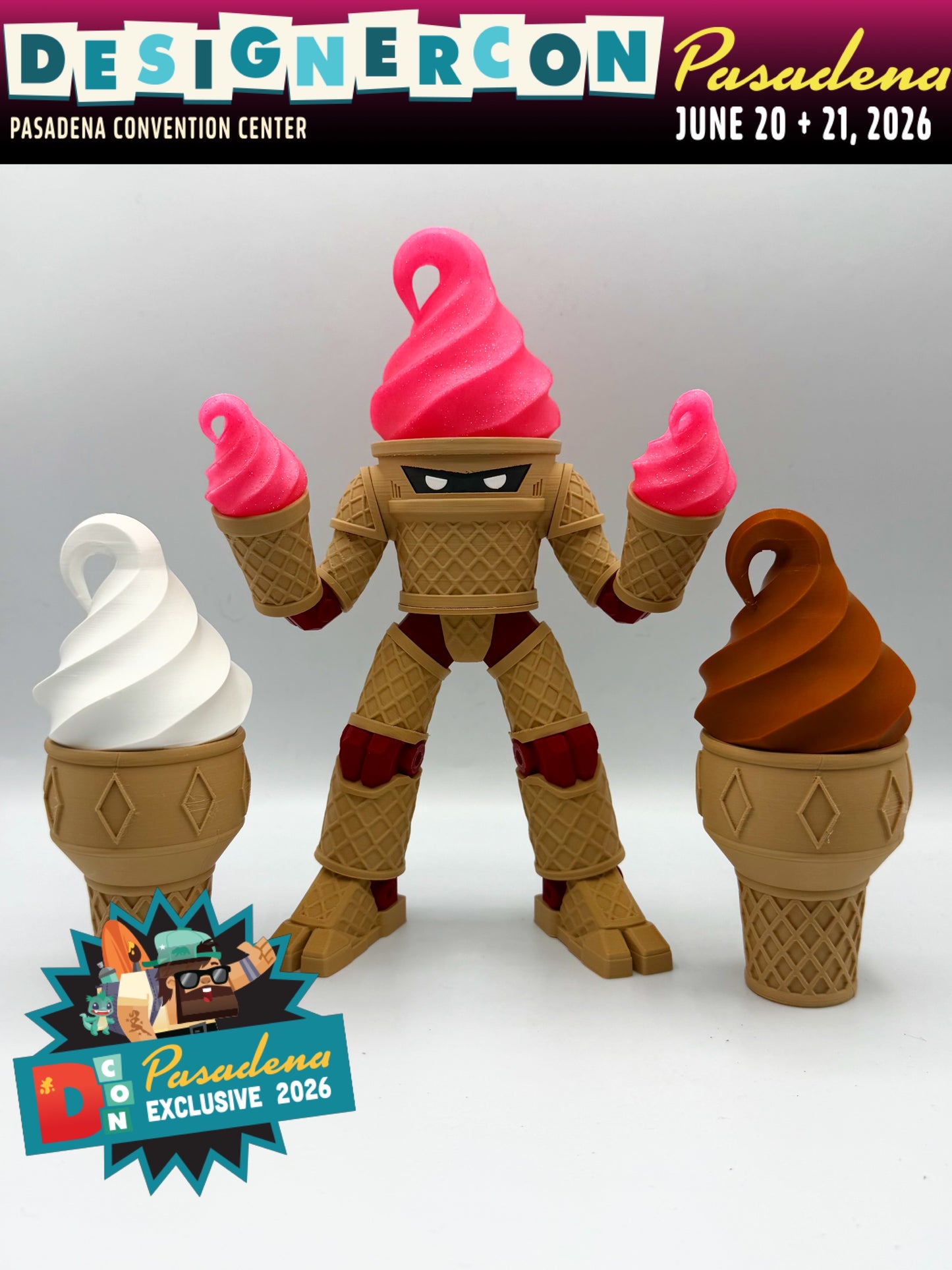 Suave Serve – Neapolitan Edition DesignerCon Pasadena Exclusive